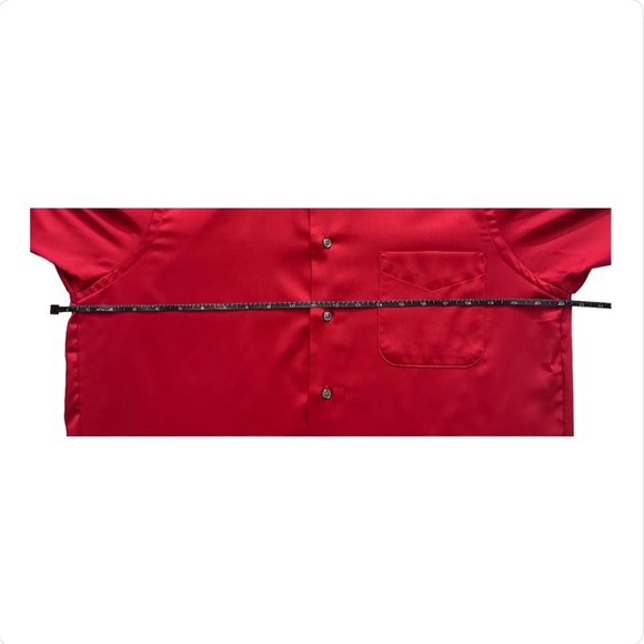 Geoffrey Beene Men's Dress Shirt { Medium : 15 ½ - 34 / 35 } Red - Picture 5 of 11